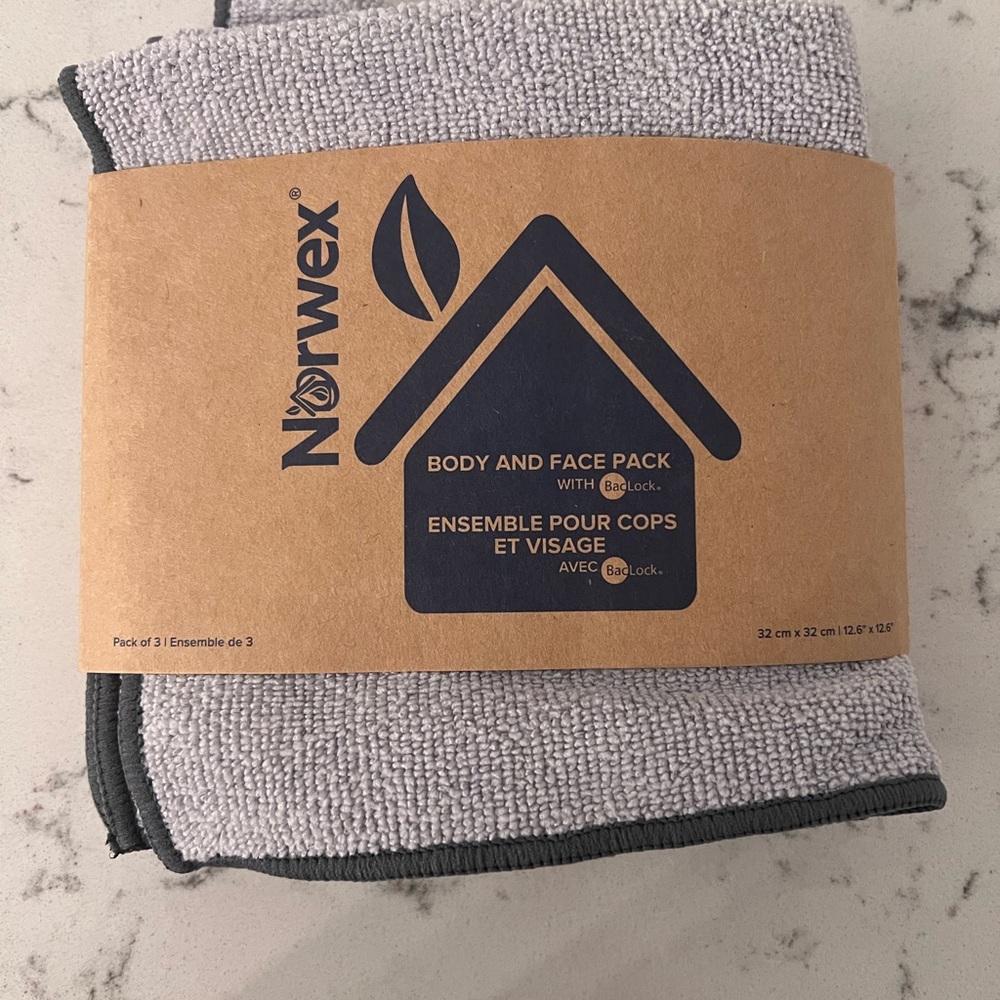 Norwex 3 Pack Body & Face Cloth